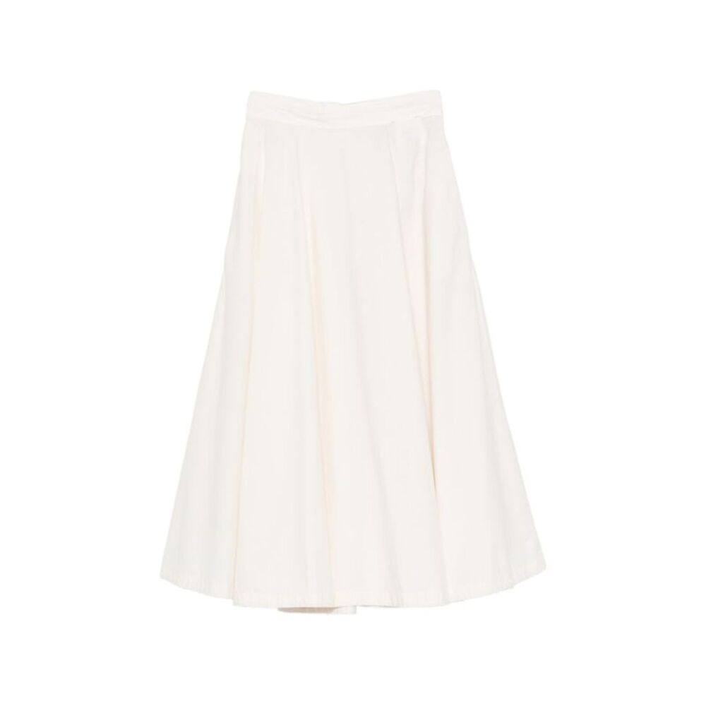 White Sand Women Cotton Long Skirt